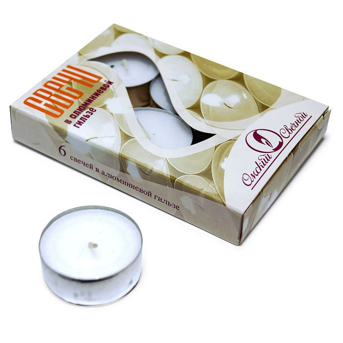 свеча чайная 12 гр 6 шт