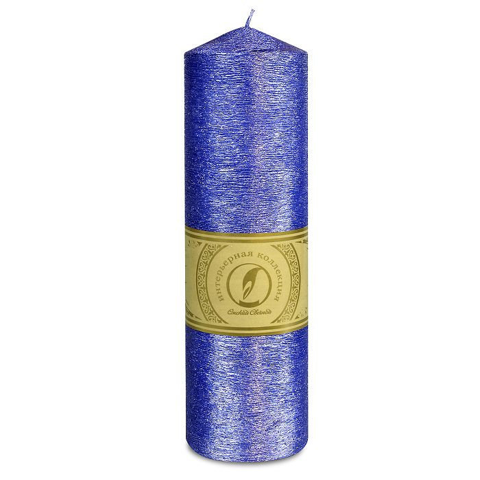 свеча цилиндр с конусом d70h250 темно-фиолетовый