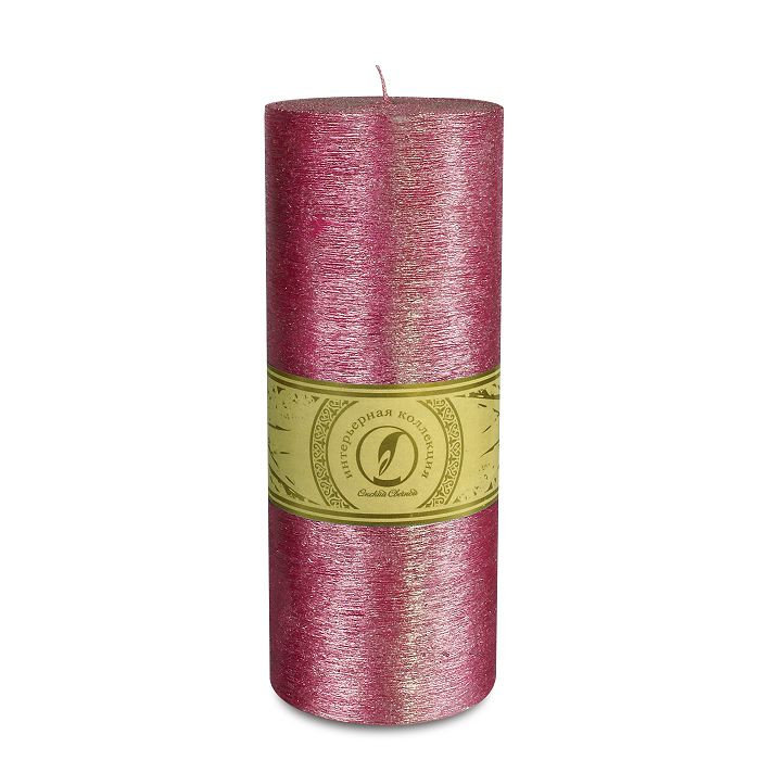 свеча цилиндр d100h255 рубин