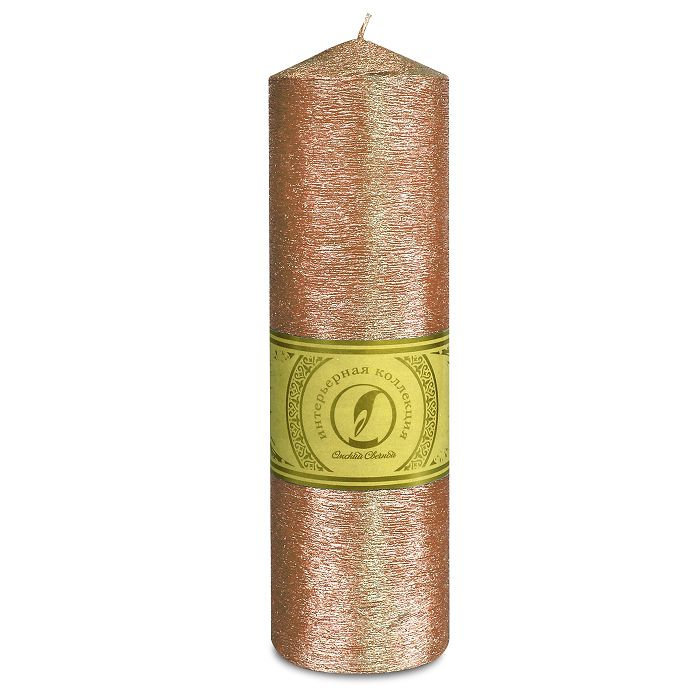 свеча цилиндр с конусом d70h250 бронза