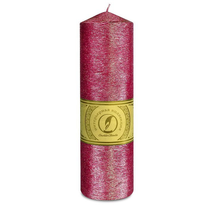 свеча цилиндр с конусом d70h250 рубин