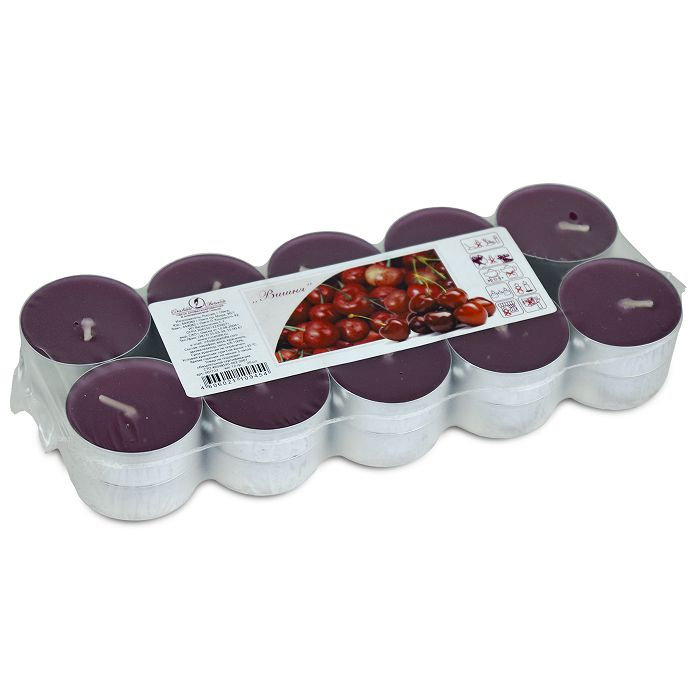 свеча чайная 12 гр ароматизированная 20 шт/уп "вишня"