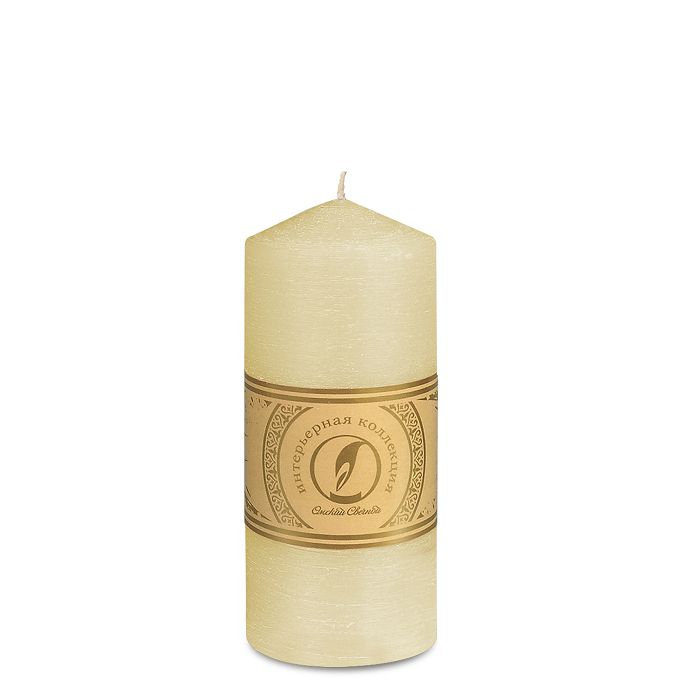 свеча цилиндр с конусом d70h150 кремовый