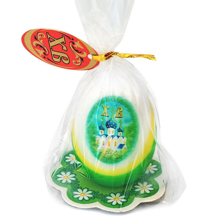 свеча-яйцо "церковь"