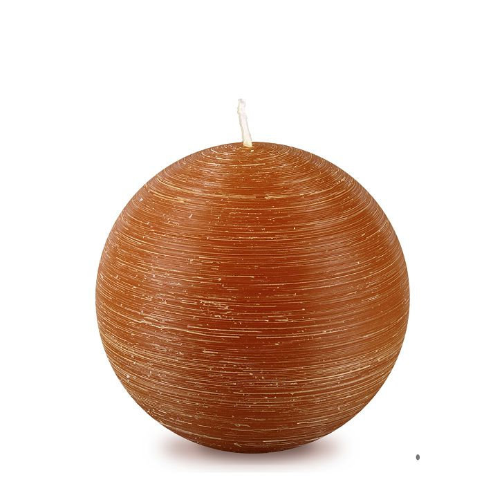 свеча шар d125 коричневый