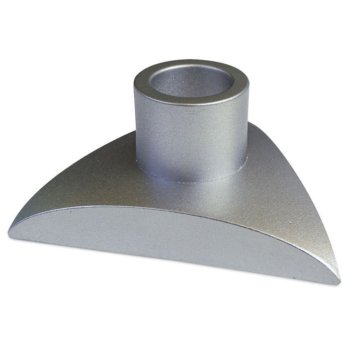 подсвечник гипсовый "треугольник" серебро