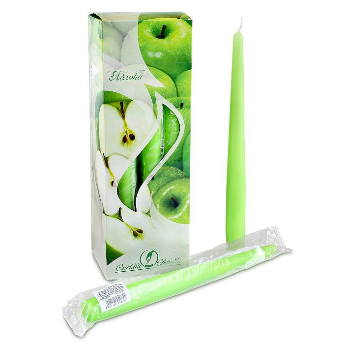 свеча ароматизированная античная 12 шт "яблоко"