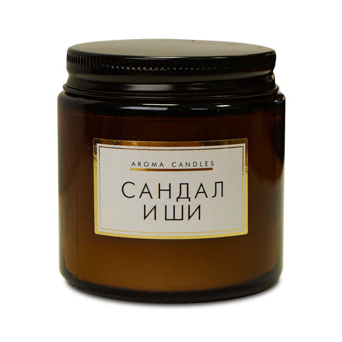 свечи в банке ароматизированные "сандал и ши"