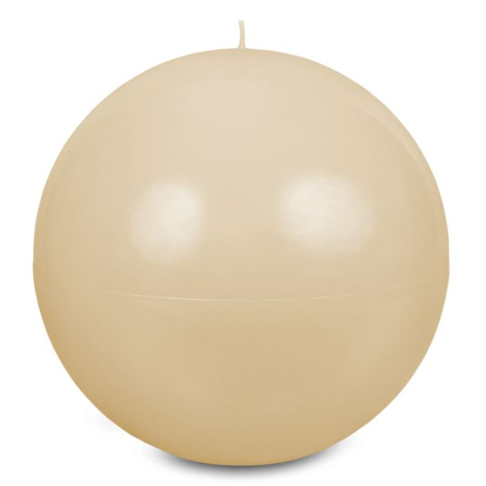 свеча шар d200 кремовый