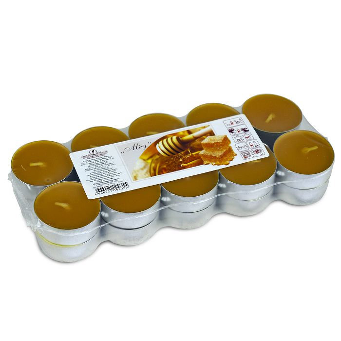 свеча чайная 12 гр ароматизированная 20 шт/уп "мед"