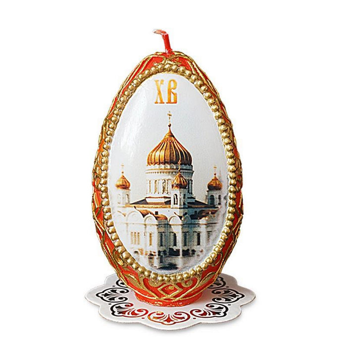 свеча яйцо пасхальное "Храм"