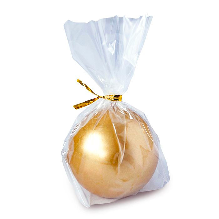 свеча шар 55 золотой