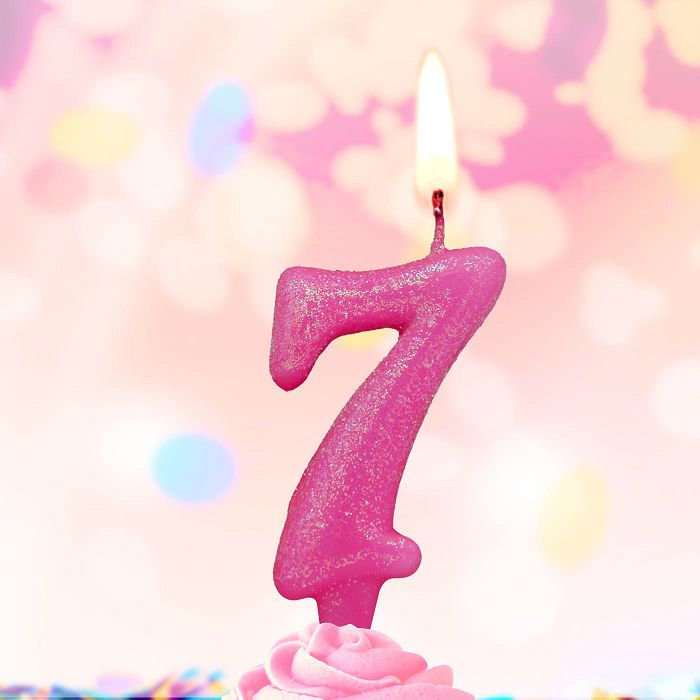 свеча тортовые ароматизированные цифры-мармеладки 7