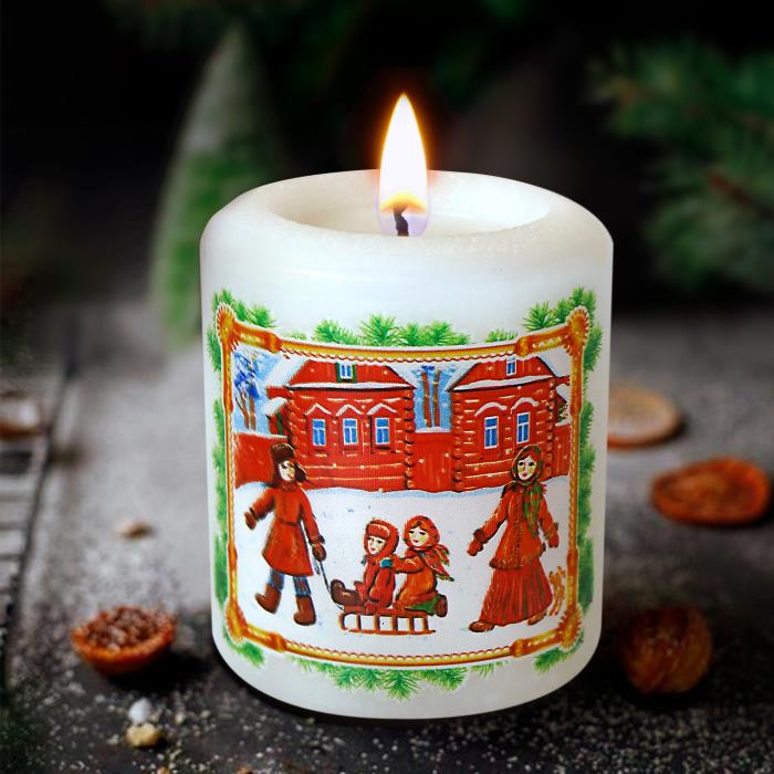 свеча с новог. предсказанием "русские традиции"