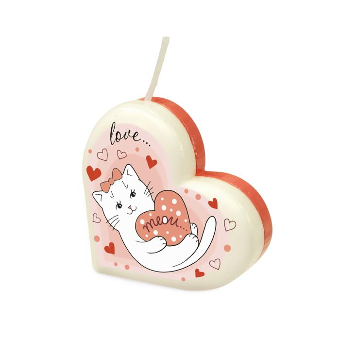 свечи сердце-котята