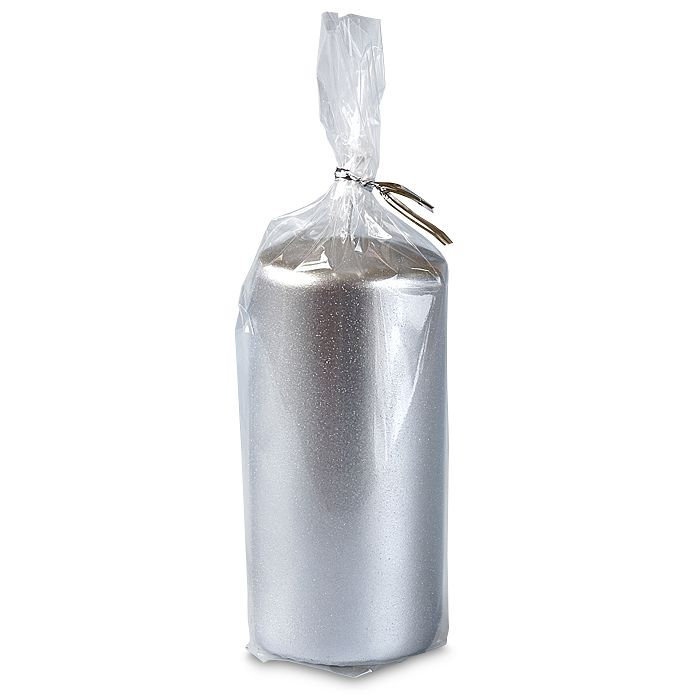 свеча пенек 60x125 серебристый