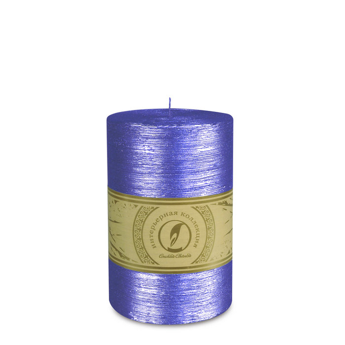 свеча цилиндр d100h150 темно-фиолетовый