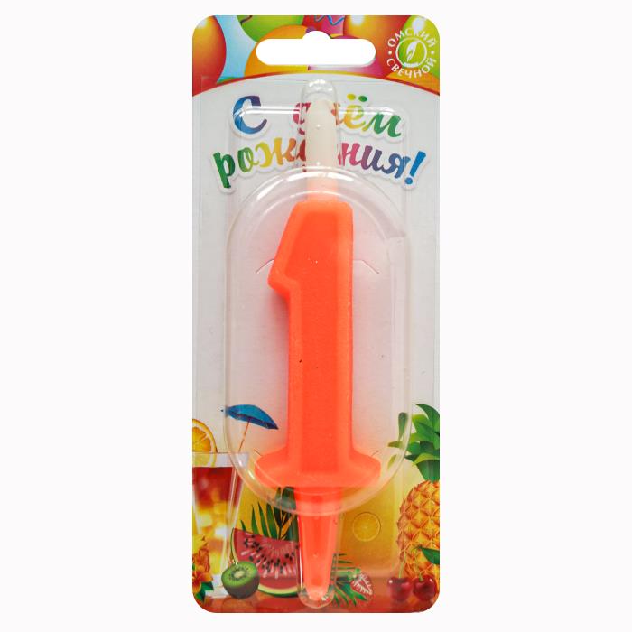 свеча тортовая цифра 1