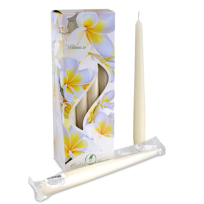 свеча ароматизированная античная 12 шт "ваниль"