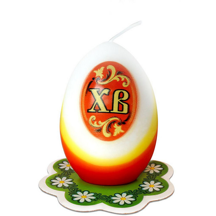 свеча-яйцо "ХВ"