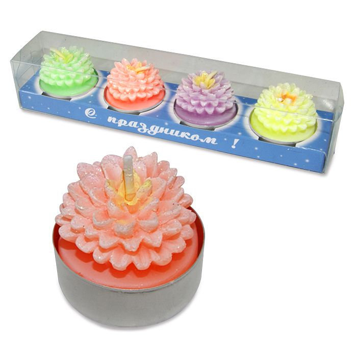 набор свечей васильки