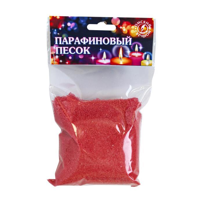 парафиновый песок 100 гр красный алый