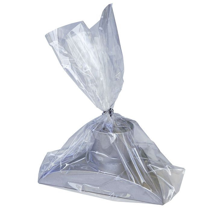 подсвечник гипсовый "треугольник" серебро