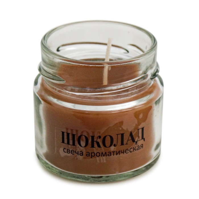 свеча в банке ароматизированная  "шоколад" 100 мл
