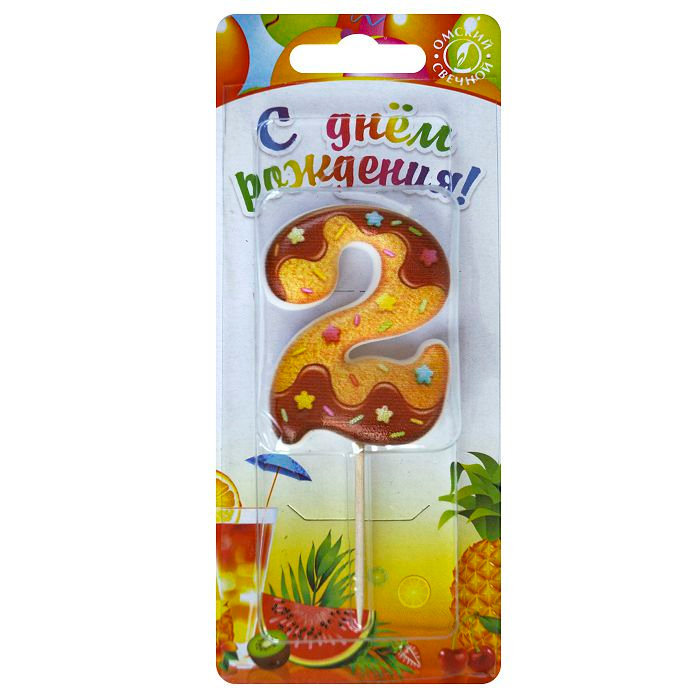 свеча тортовая  2 "Печенье"