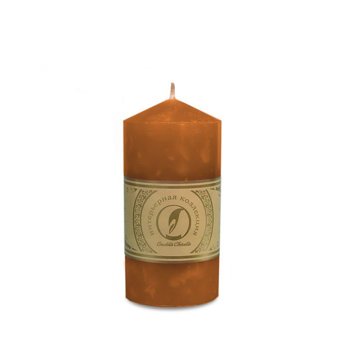 свеча цилиндр с конусом d70h127 коричневый