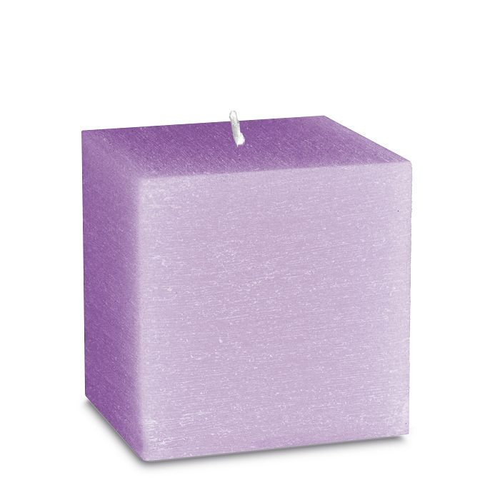 свеча куб 75 сиреневый