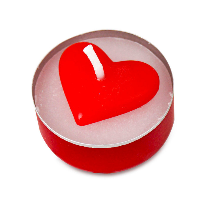 свеча в гильзе "сердечко"