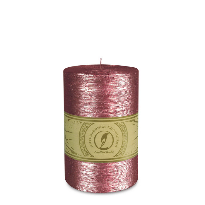 свеча цилиндр d100h150 рубин