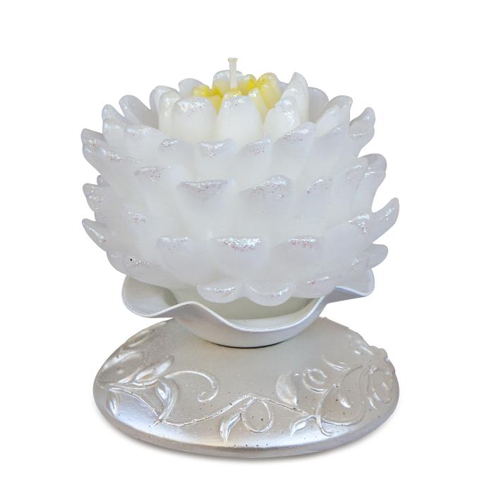 свеча мигающая хамелеон  Георгин