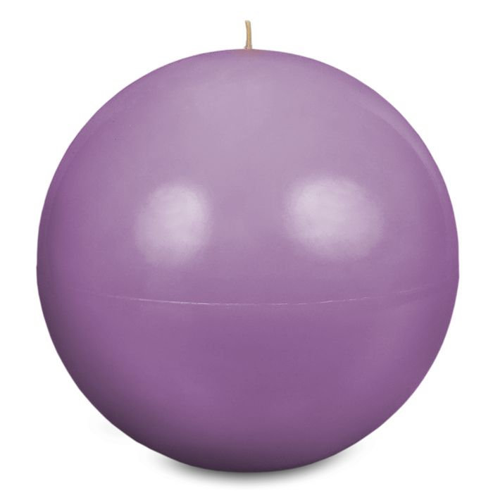 свеча шар d200 сиреневый