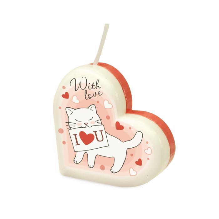 свечи сердце-котята