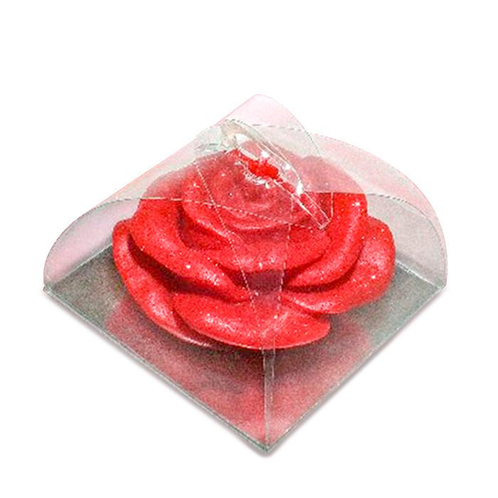 свеча роза ср бордо