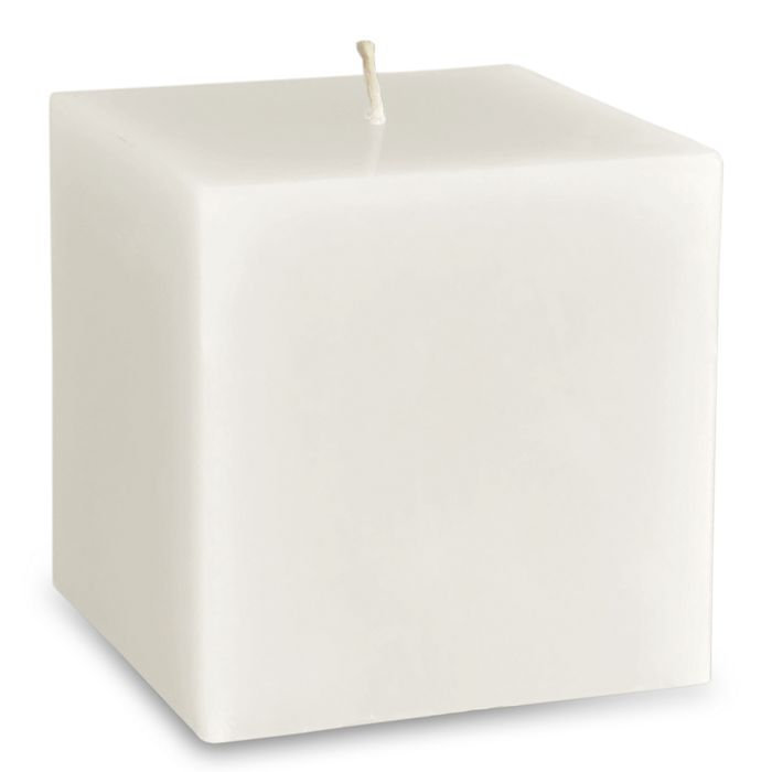 свеча куб 100 белый