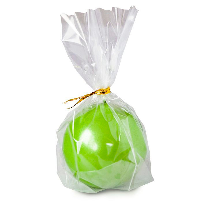 свеча шар 55 зеленый блеск