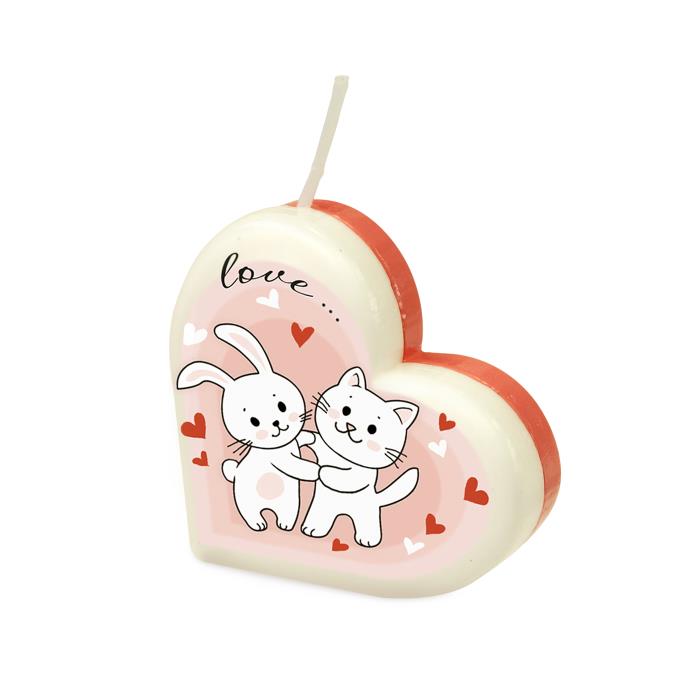 свечи сердце-котята
