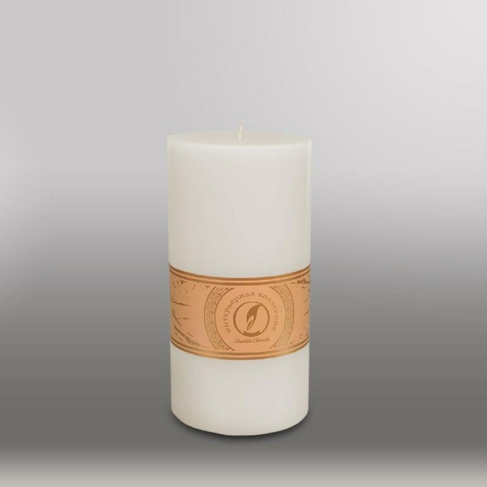 свеча цилиндр d100h205 белый