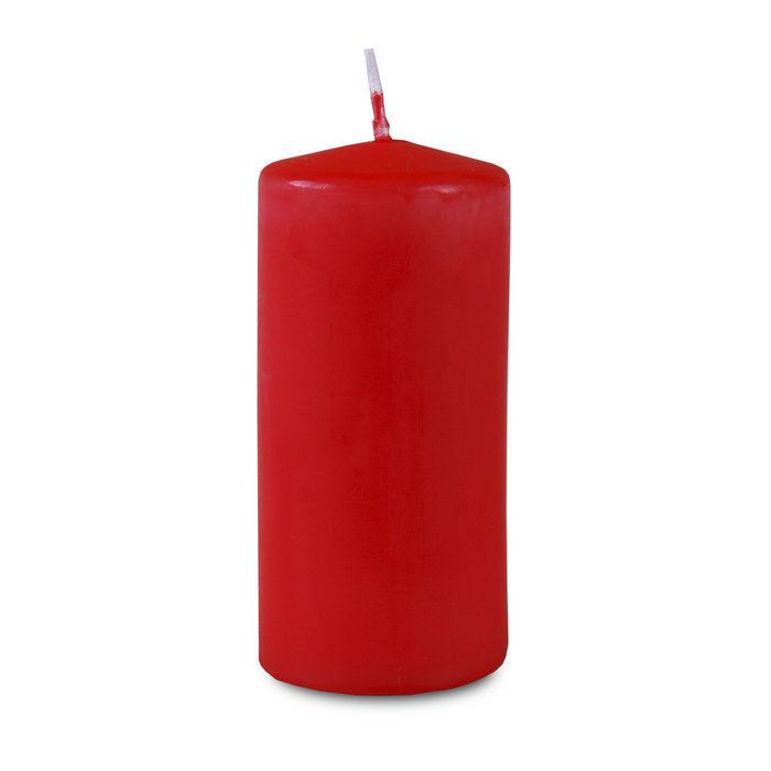 свеча пеньковая 50х115 красная