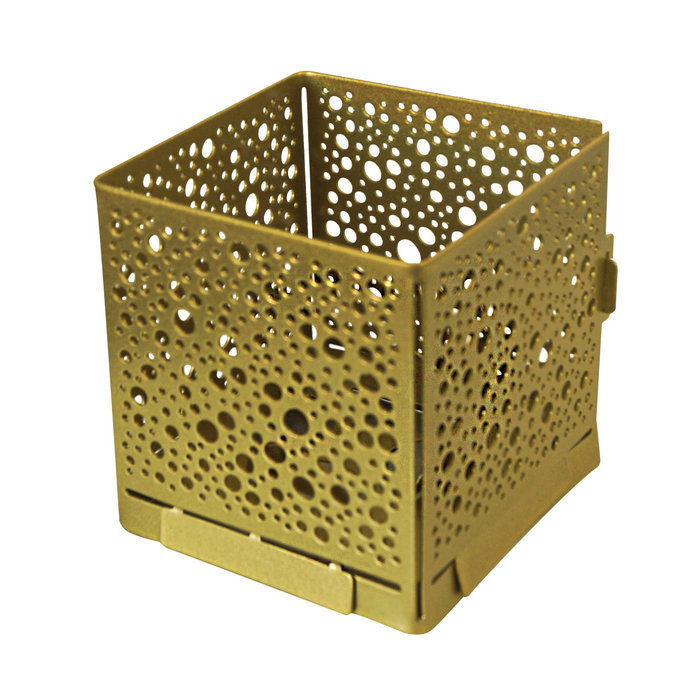 подсвечник-трансформер куб 5 цвет золото