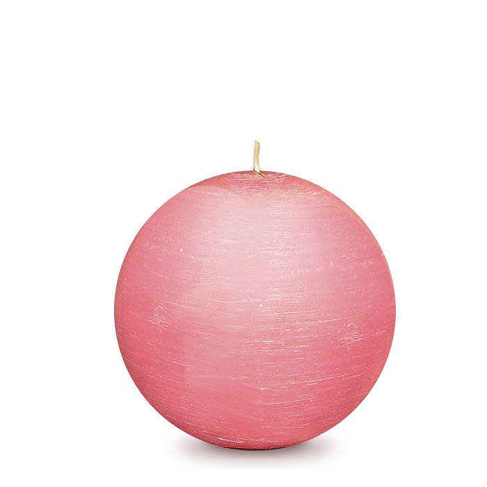 свеча шар d100 розовый