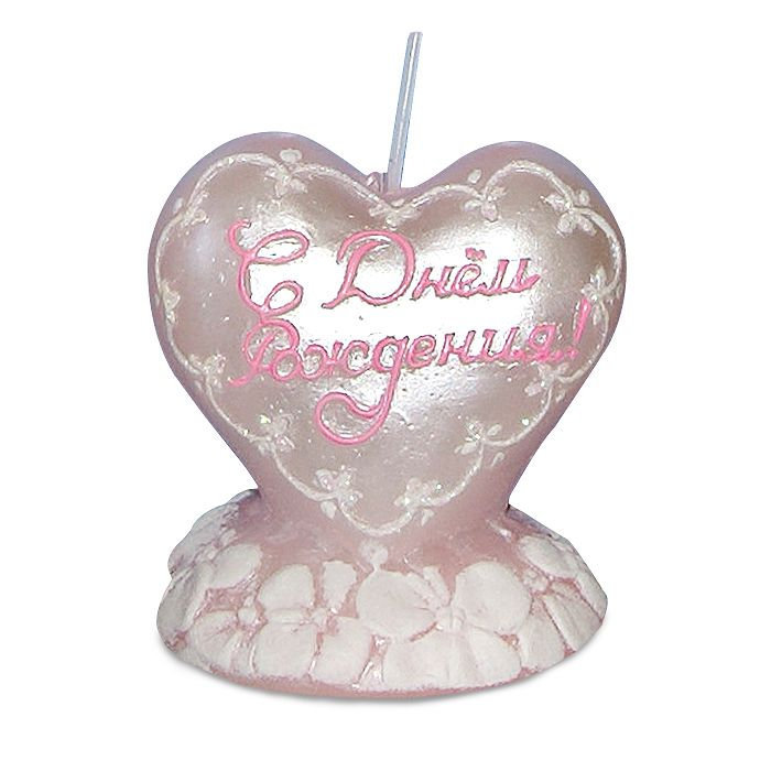 свеча мигающая Хамелеон Сердце малое