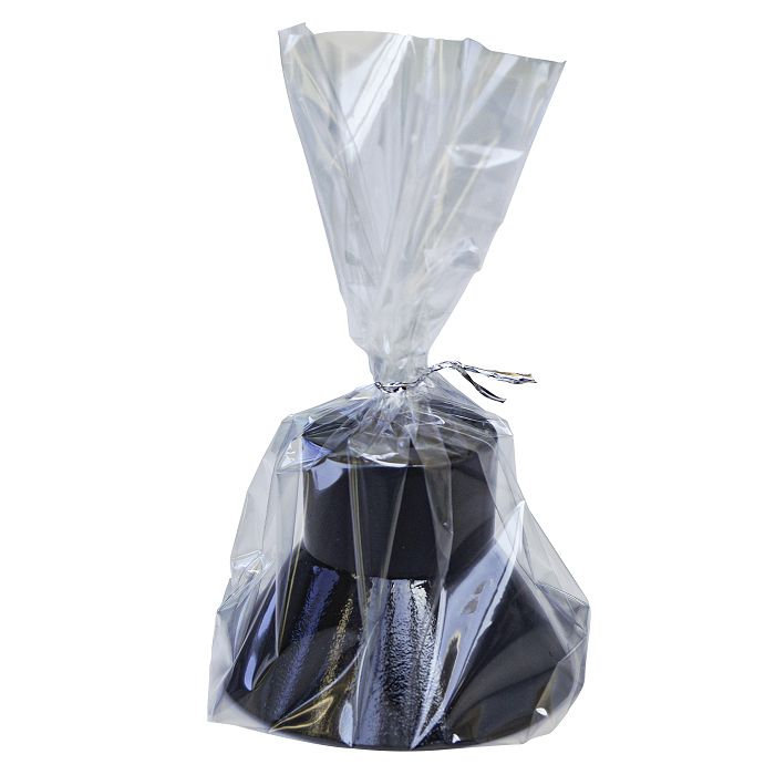 подсвечник гипсовый "конус" черный