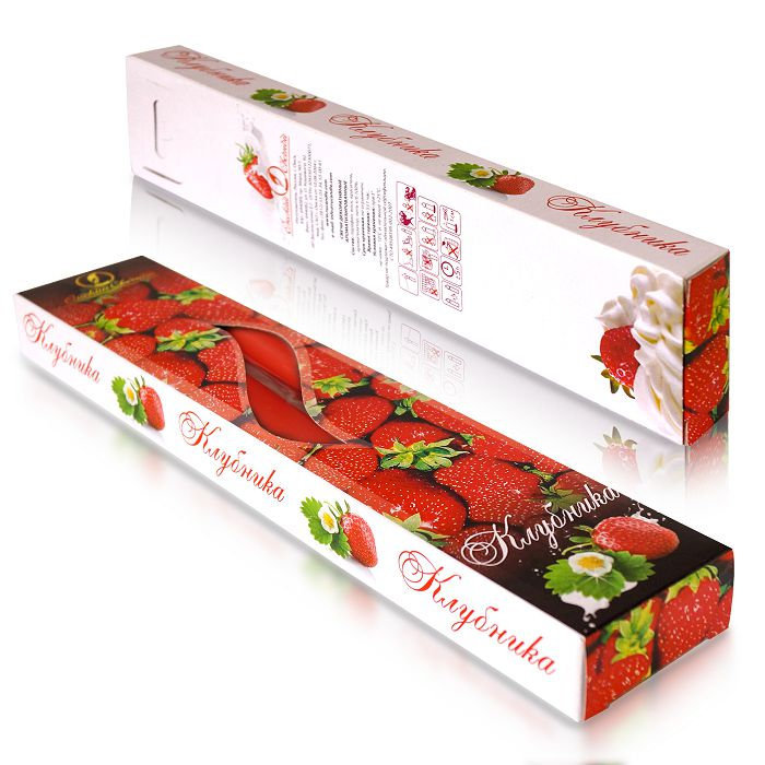 свеча античная 2 шт арома "клубника"