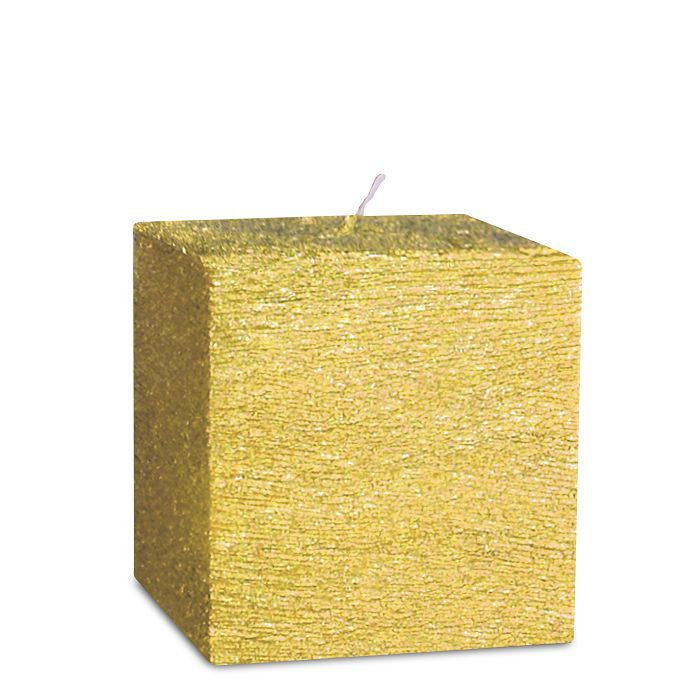 свеча куб 75 золото