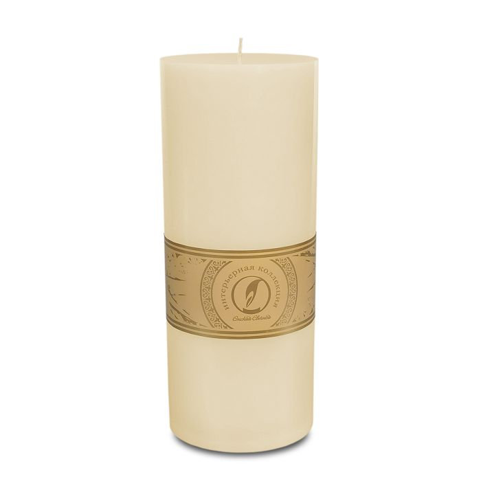 свеча цилиндр d100h255 кремовый