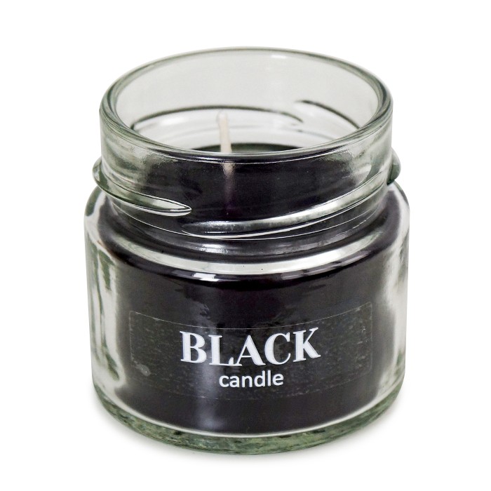 свеча в банке   "black" 100 мл